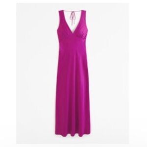 Slip / Plunge Cowl-Back Maxi Dress